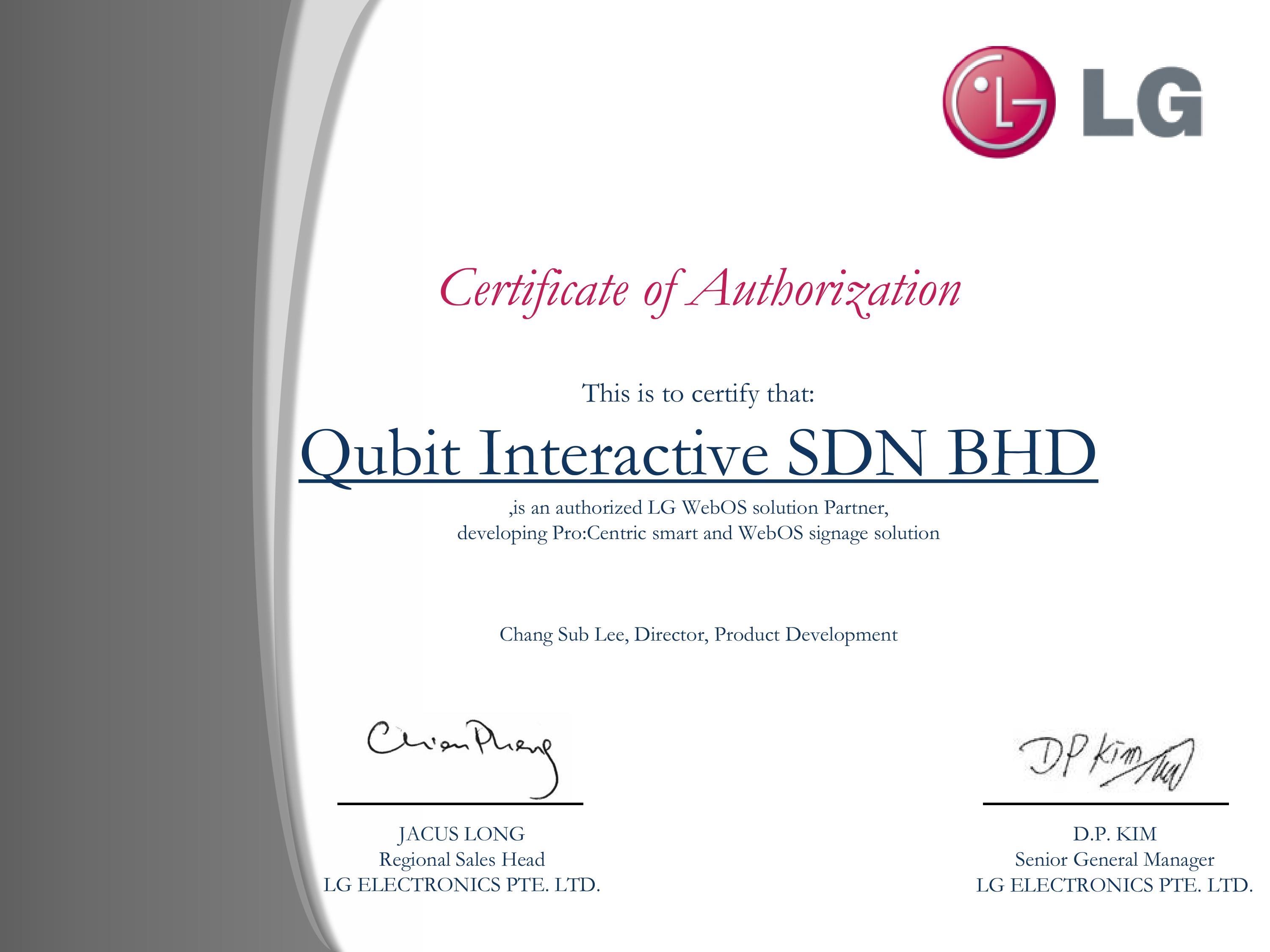LG Certification