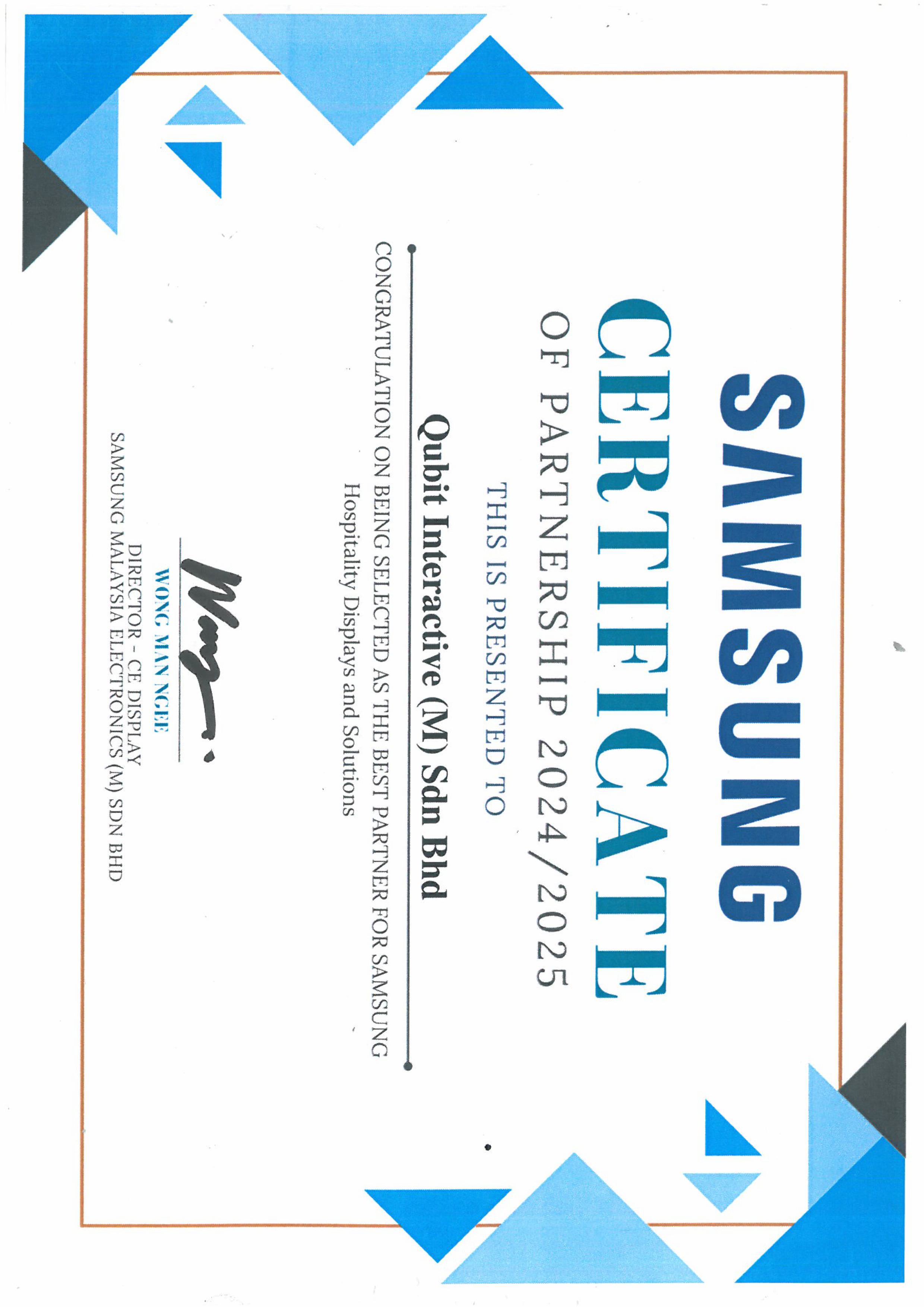 Samsung Certification